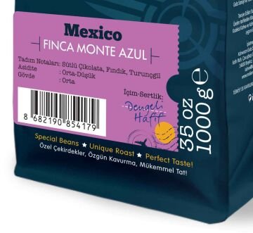 Moliendo Mexico SHG Finca Monte Azul Yöresel Kahve 1000 gr.