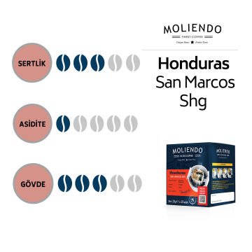 Moliendo Honduras San Marcos SHG Pratik Filtre Kahve Avantaj Paketi 2 x 10 Toplam 20 Adet