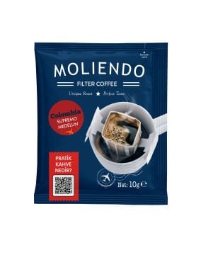 Moliendo Colombia Medellin Supremo Pratik Filtre Kahve Avantaj Paketi 2 x 10 Toplam 20 Adet