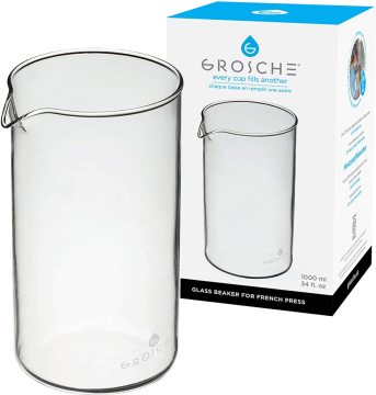 Grosche French Press Yedek Cam 8 Cup 1000 ml