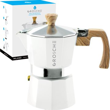 Grosche Milano Moka Pot Beyaz 3 Cup 150 ml